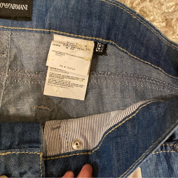 Emporio Armani Women's Blue Jeans NWT sz25 - Picture 5 of 7